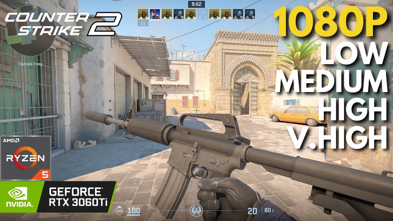 Counter Strike 2 - RTX 3060 Ti + Ryzen 5 5600 | All Settings Tested