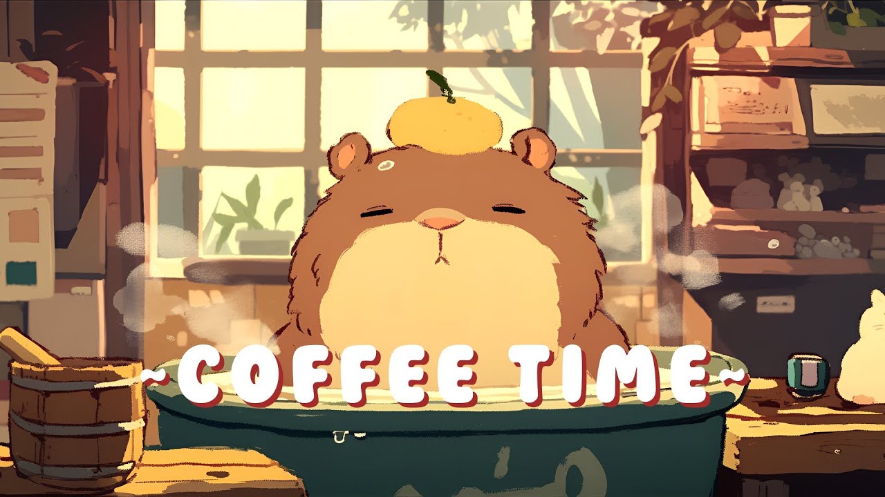 [60 Minutes] Capybara Chill Station - Peaceful Lofi Hip Hop Beats ~ Peaceful Flow ~ 📚 🎵
