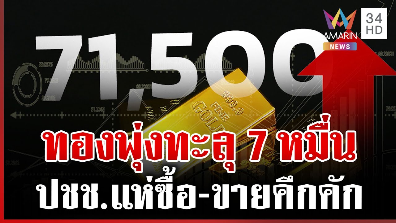 แห่ซื้อ-ขายคึกคัก! ทองพุ่งไม่หยุดทะลุ 7 หมื่น ทำสถิติสูงสุดตลอดกาล | ทุบโต๊ะข่าว | 21/01/69