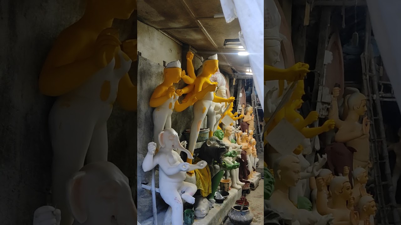 Kolkata kumartuli durga maa murti #kolkata #trending #shorts #art