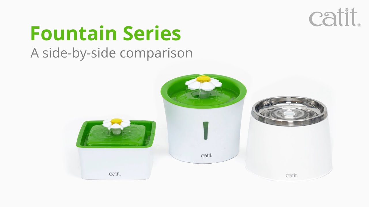 Catit - Fountain Series - Side-by-side comparison