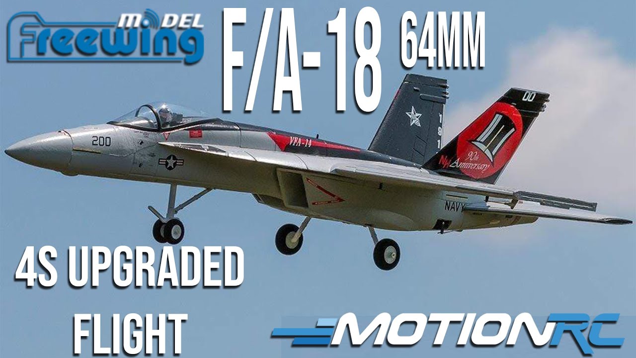 Freewing F/A-18 4S High Performance 64mm EDF Jet Flight | Motion RC