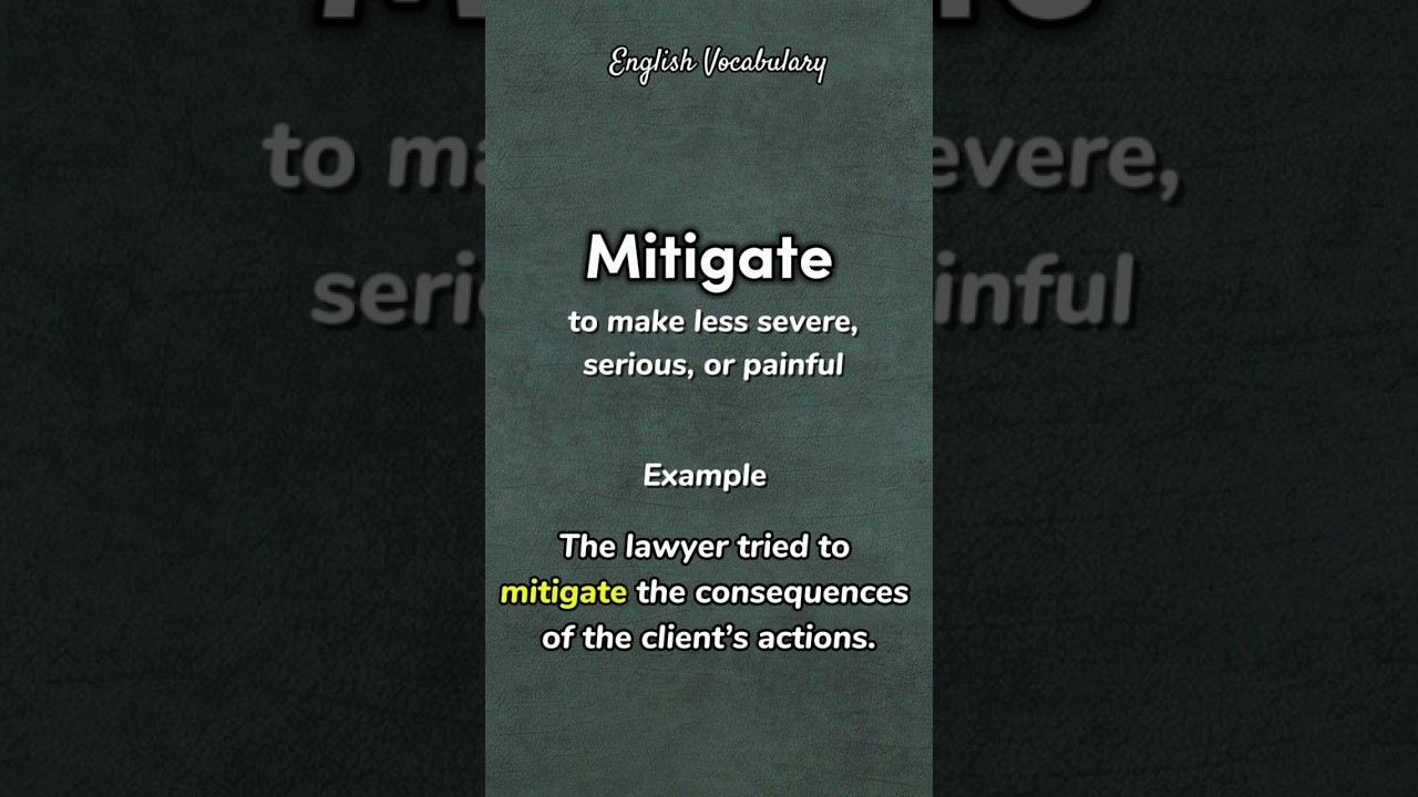Mitigate | meaning | example | #pronounce #howtopronounce #english #shorts  @PronunciationManual
