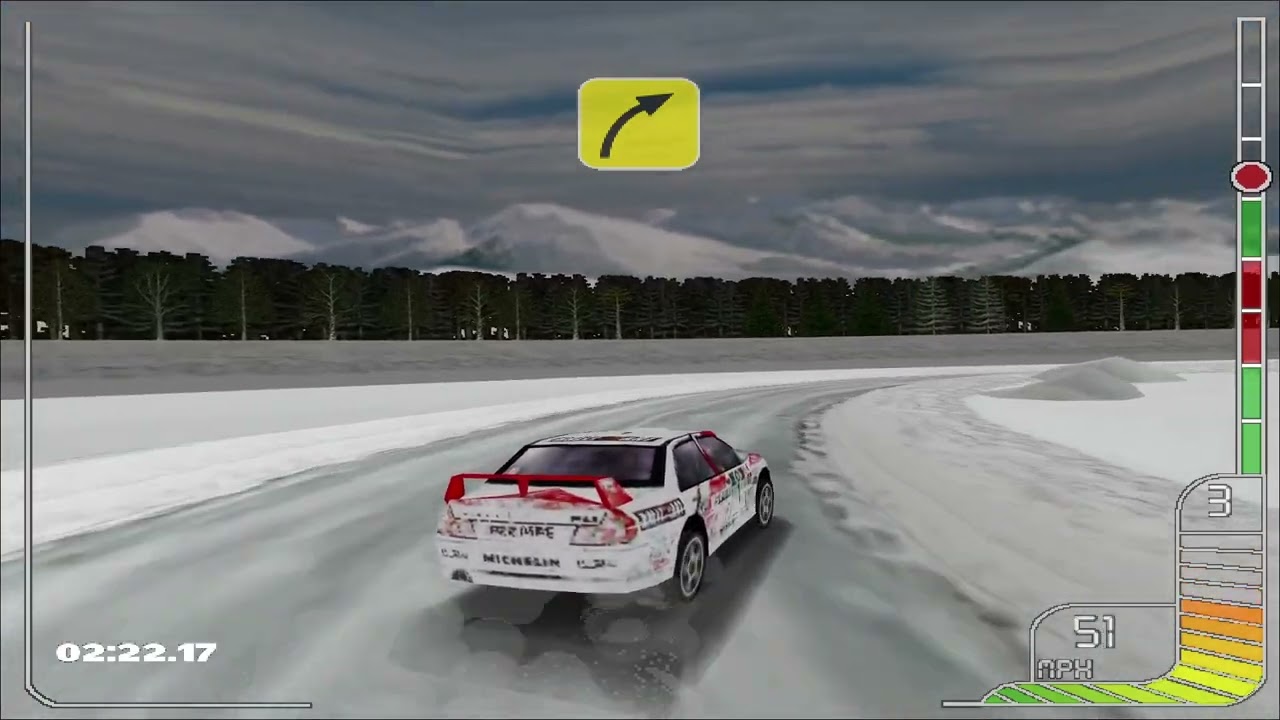 Colin McRae Rally 1998 - Mitsubishi Lancer E4 in Sweden snow
