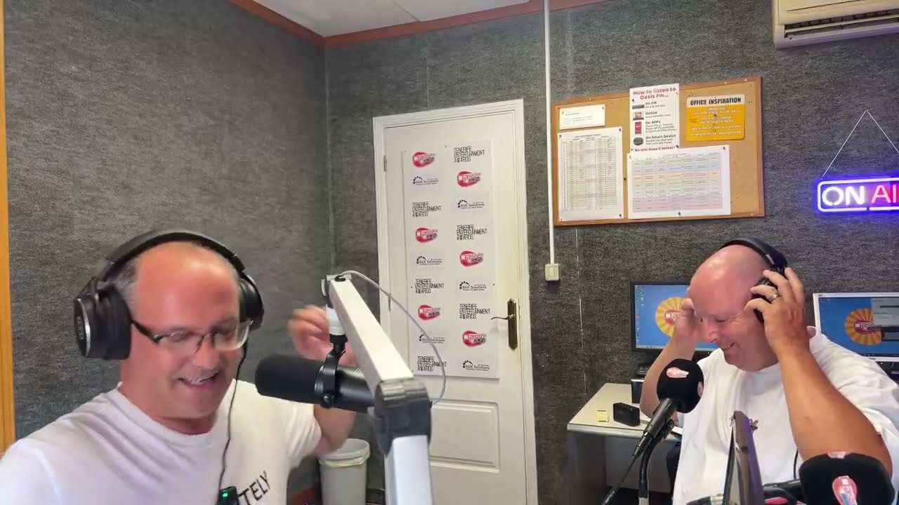 Rick and Steve live on Oasis fm Tenerife