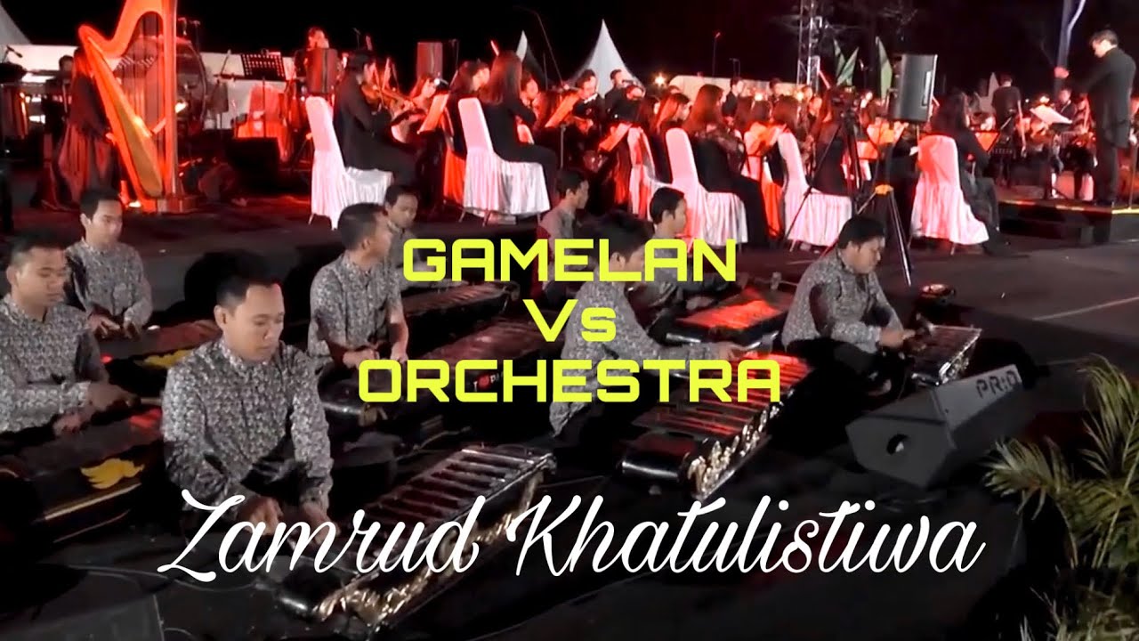 ZAMRUD KHATULISTIWA by Stradivari Orchestra feat Gamelan Gawat Darurat Sholawat | cover version