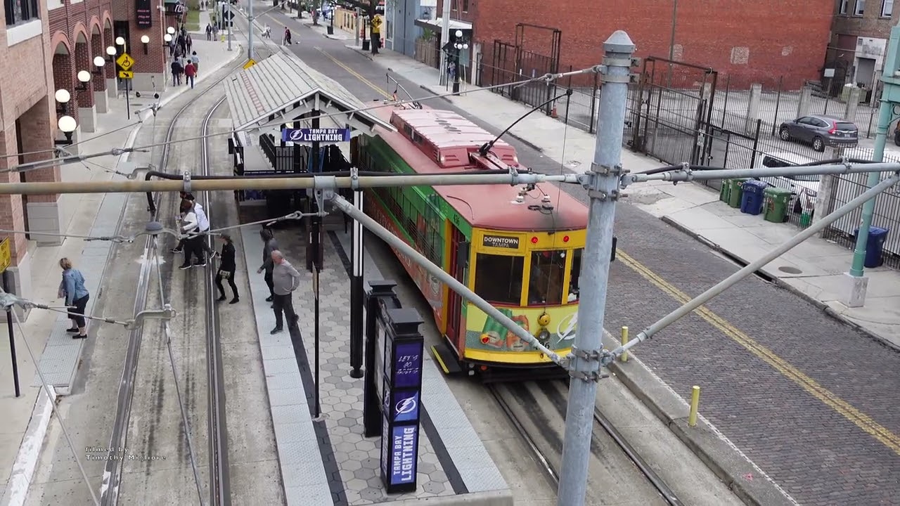Teco Streetcar (Tram) in Tampa, Florida 2022