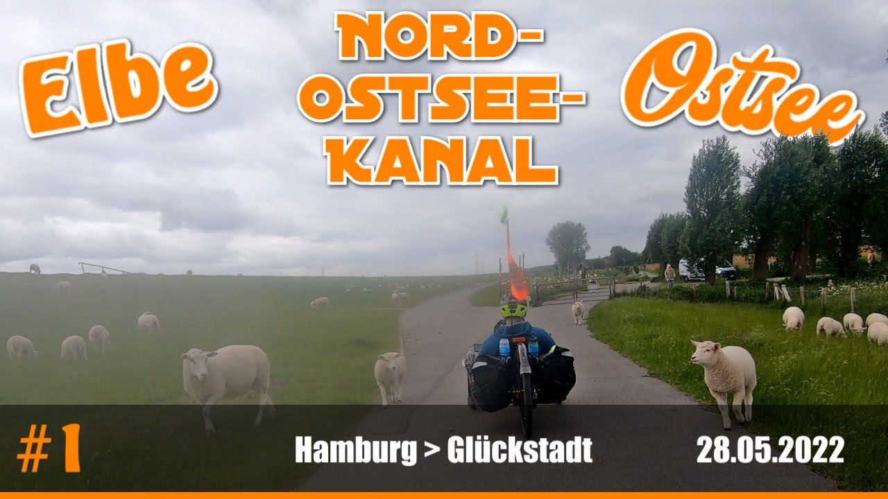 Radreise Elbe - Nord-Ostsee-Kanal - Ostsee: Etappe 1 - Hamburg - Glückstadt