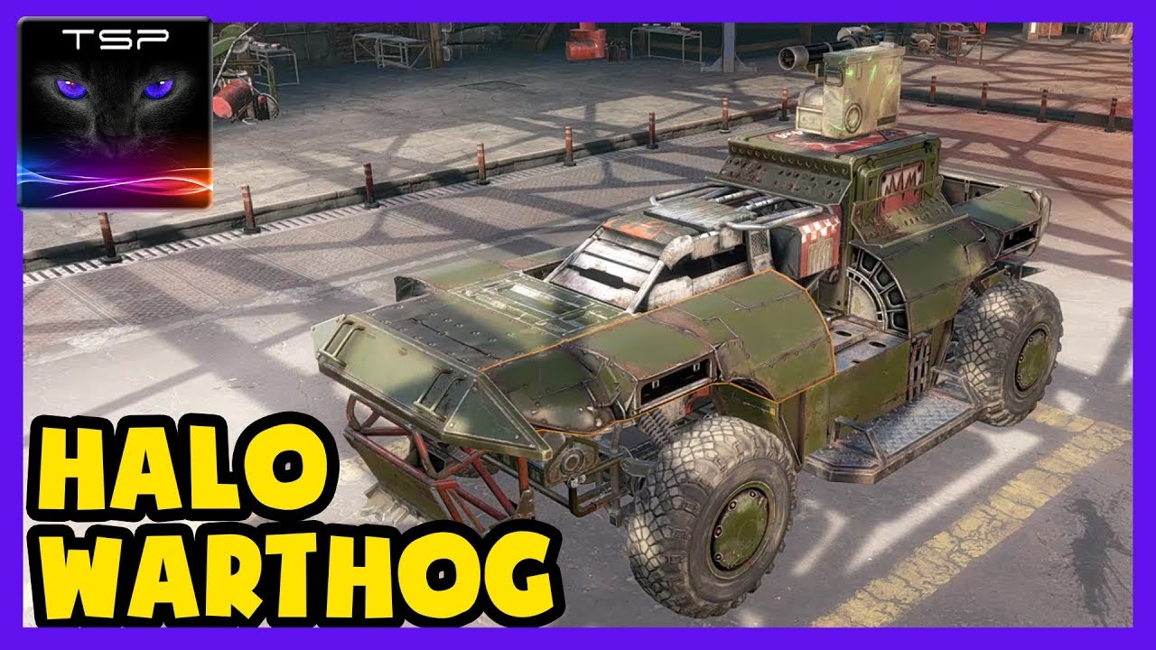 Crossout #52 - HALO Warthog (Minigun + Fuze Drone) Build and Gameplay