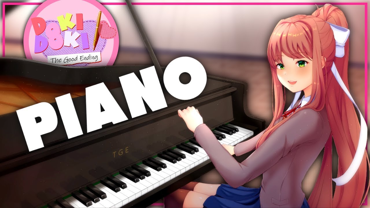 MONIKA TEACHES PIANO TO MC | DDLC The Good Ending #2