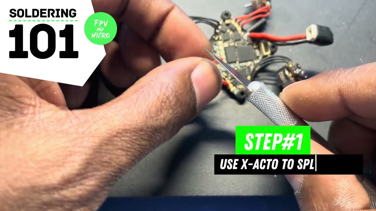 FPV Soldering 101 - Soldering A Motor Wire