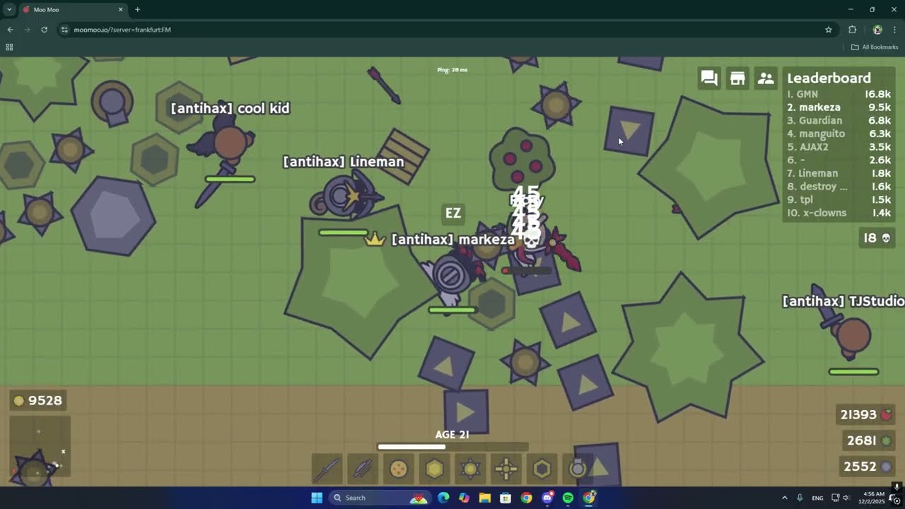Murdering hackers #2 |Moomoo.io|