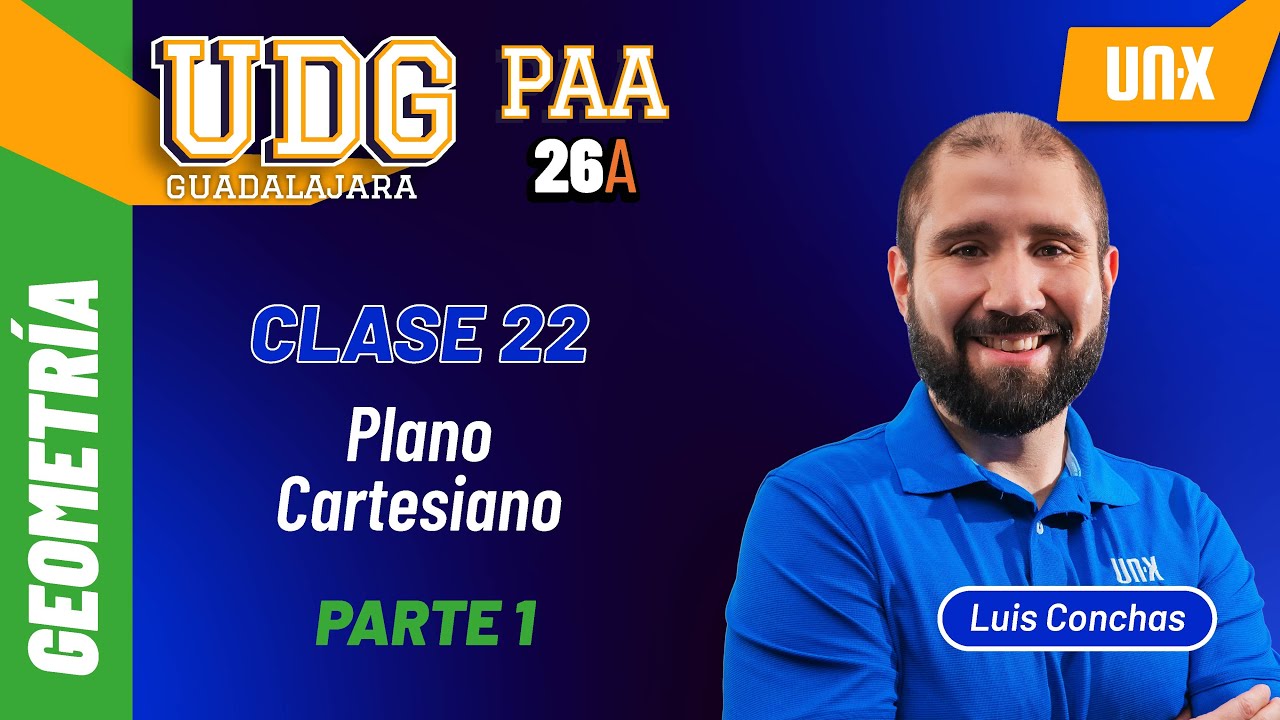 PAA - Clase 22 Plano Cartesiano - Parte 1 - UDG // ITESM // ITESO // UDEM