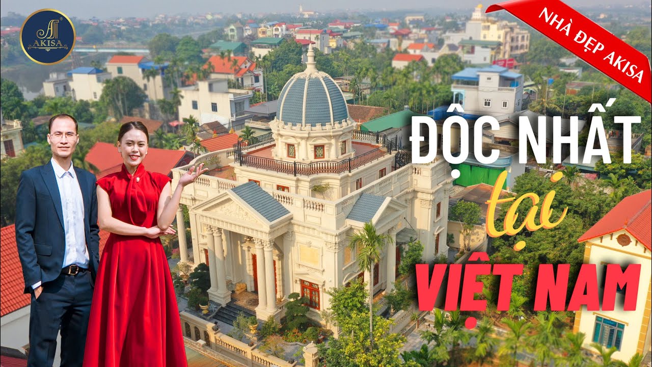 ĐỘC NHẤT tại Việt Nam - Biệt thự 2 tầng tân cổ điển kết hợp nhà thờ phong cách CHÂU ÂU