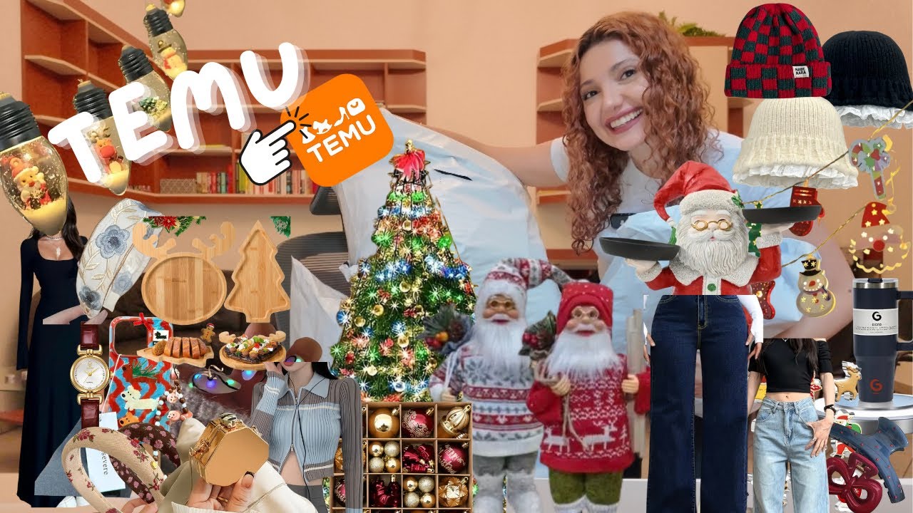 TEMUDA YENI İL DEKORLARI🎄850 MANATLIQ 🛍️YOLKA OYUNCAQLARI🎉🎈İŞIQLAR✨🎊QIŞ GEYİMLƏRİ👗TEMU💰AYSEL SHAH