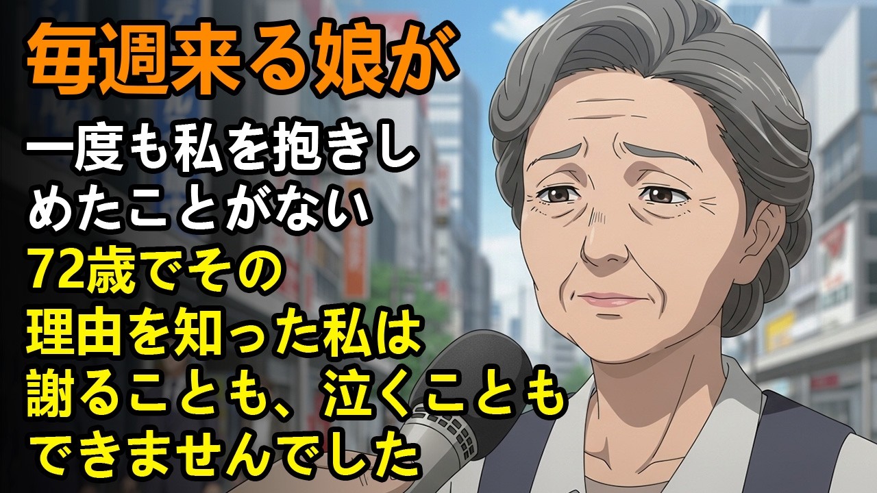 毎週来る娘が、一度も私を抱きしめたことがない。72歳になってその理由を知った私は、謝ることも、泣くことも、できませんでした