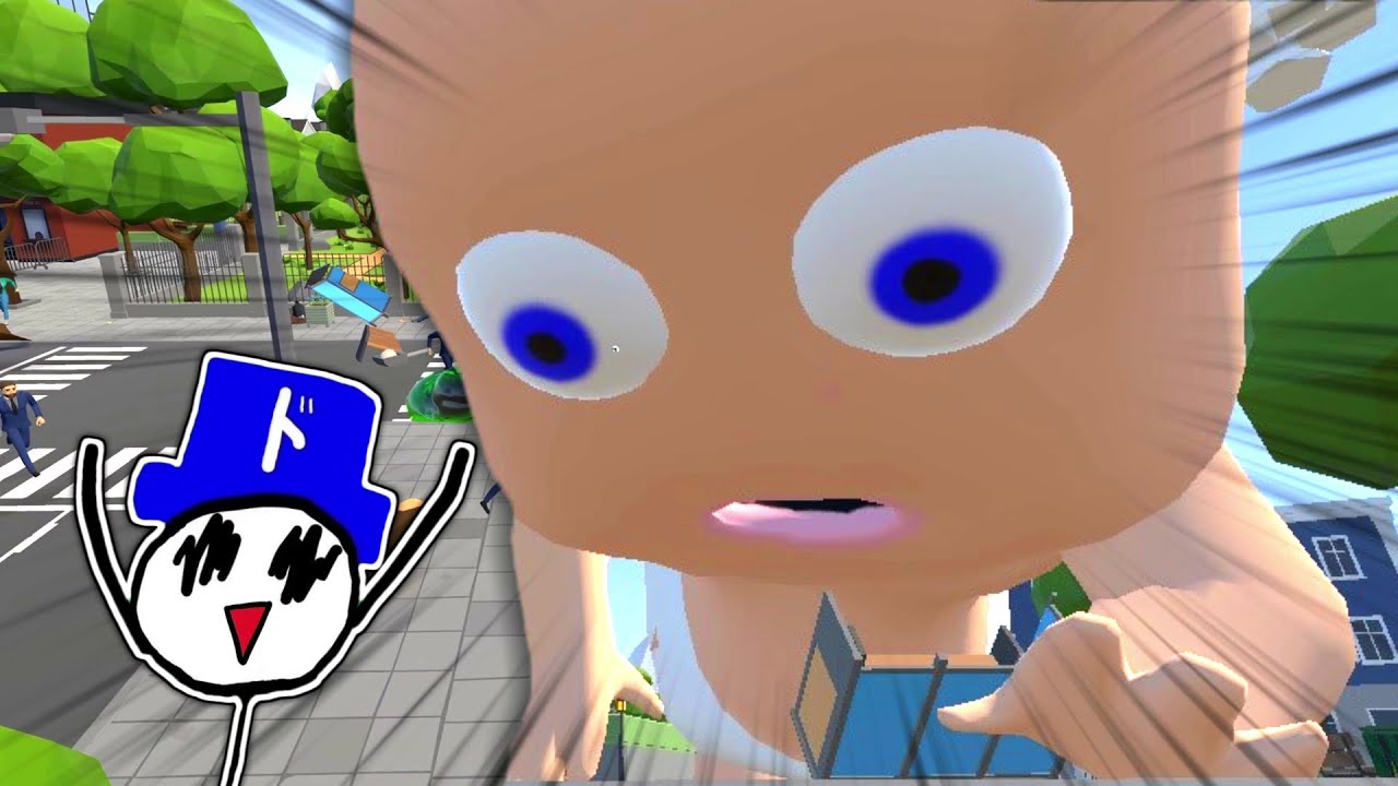 赤ちゃんに色んな物食わせてギガントマキアみたいな怪物を育てるゲーム【Fat Baby】