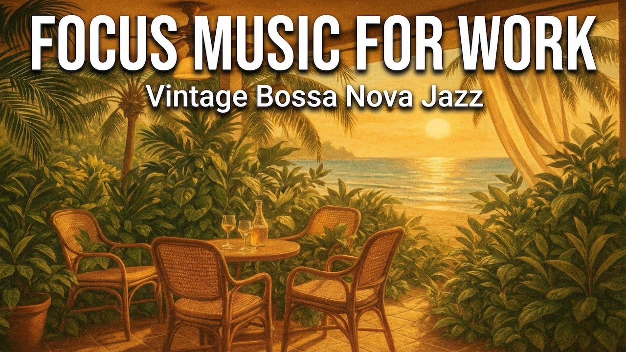 Retro Rio Rhythms – Lo-Fi Bossa Nova Instrumentals (c. 1950s Vintage) Evening Table for Four