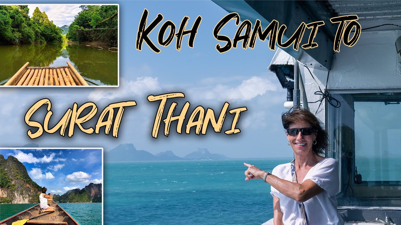 KOH SAMUI TO SURAT THANI, THAILAND. FERRY CROSSING AND DRIVE