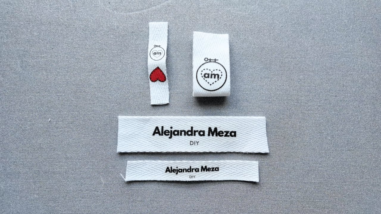 Etiquetas de tela caseras | Fáciles, económicas, personalizadas y con acabado profesional