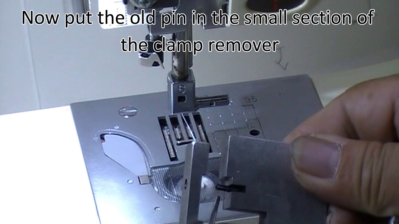 how to use the brother needle clamp remover