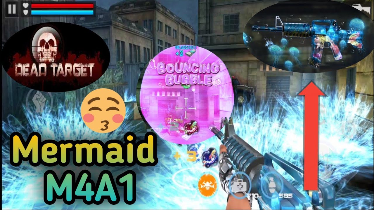 Dead Target:-Zombie || Mermaid M4A1 gun gameplay 🔥 | Atlantic mermaid m4a1 test | Satan Gaming |