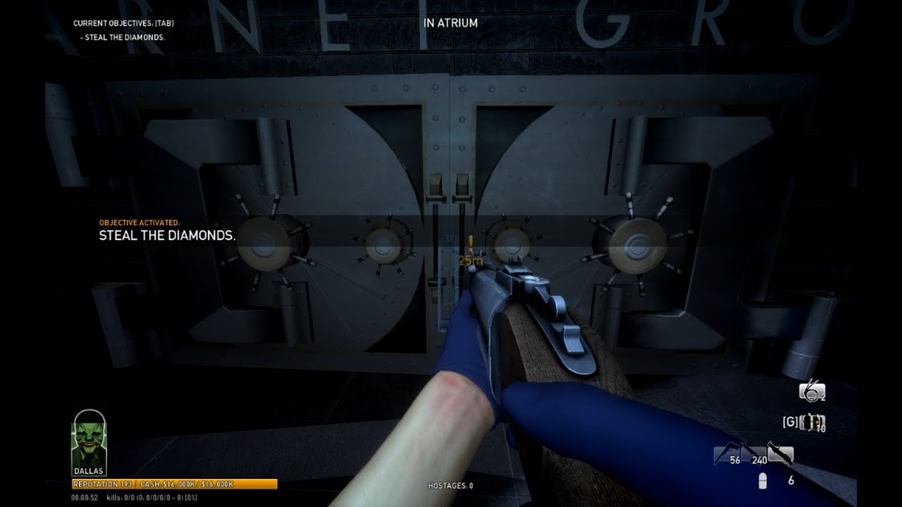 Payday  The Heist - Diamond Heist speedrun Any% in 2:00 Solo