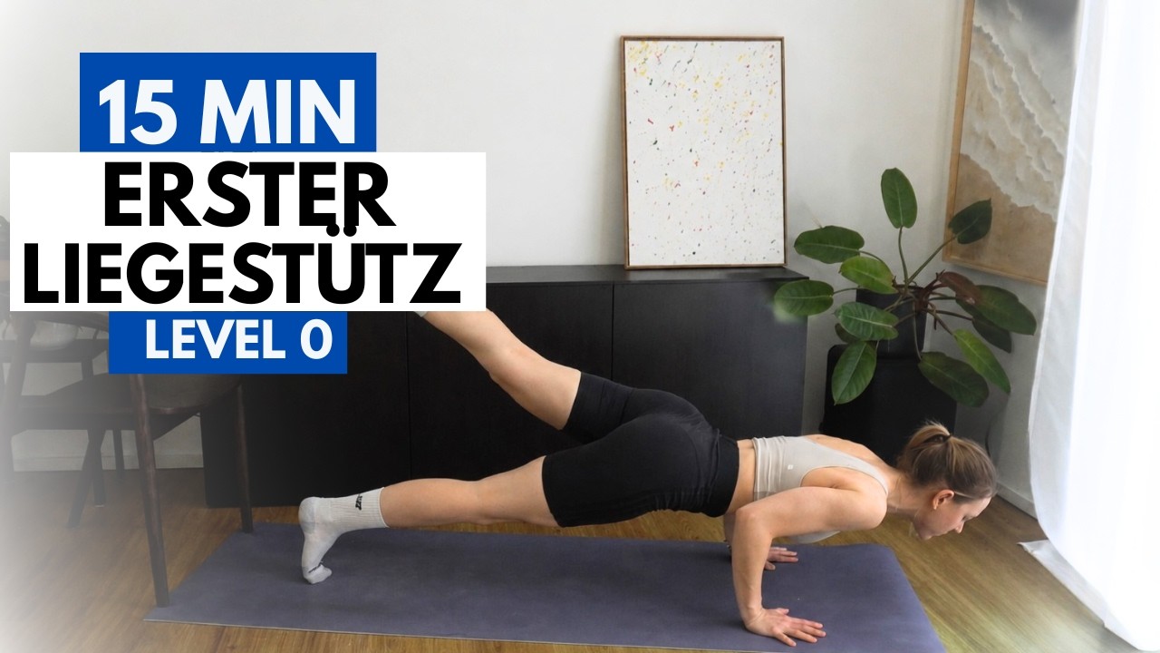 Dein erster Liegestütz – Level 0 Workout (nur 1 Stuhl | 15 Minuten)