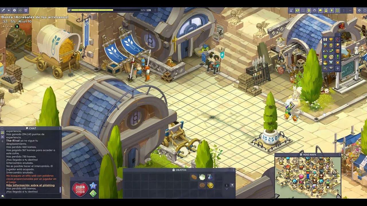 creando mi set en dofus unity gastando pocas kamas