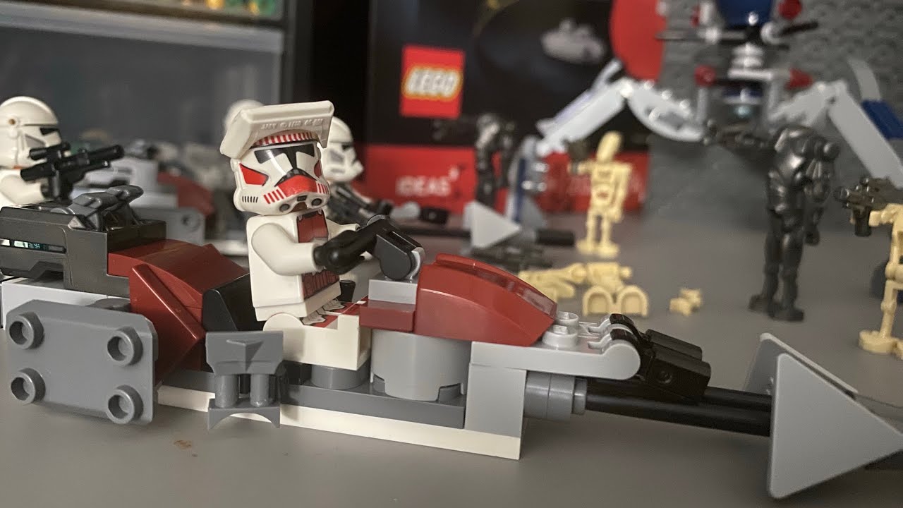 Alternate build for speeder bike ( 2024 clone vs battle droids battle pack alt build )