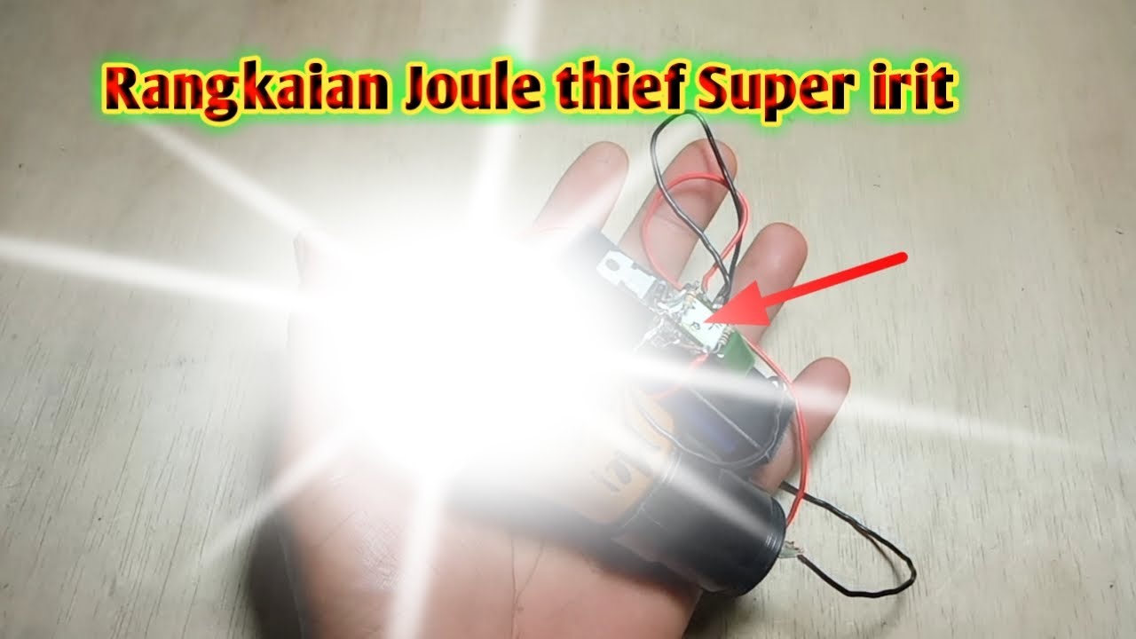 rangkaian Joule thief super irit, namun hasilnya mantap..???