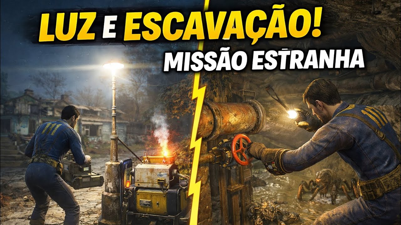 Luz no Santuário Hills, reparos e uma missão de ESCAVAÇÃO | Fallout 4