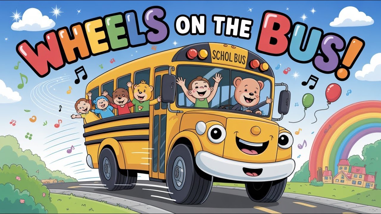Nursery Rhymes for Kids: Wheels On The Bus