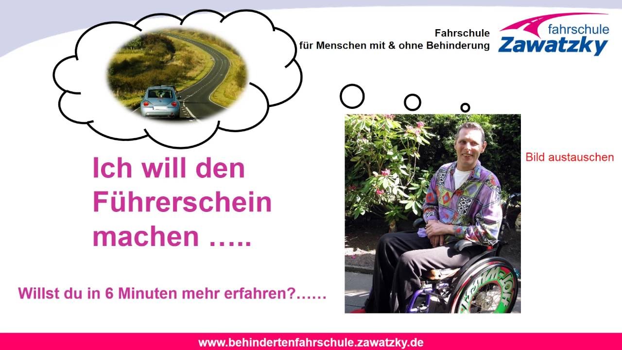 Führerschein für Menschen mit Behinderung