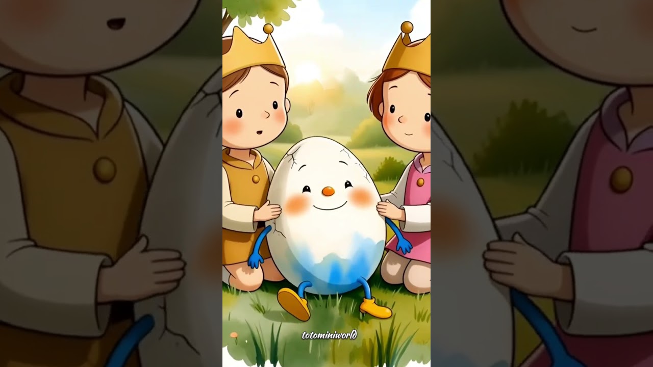 Humpty Dumpty Sat on a Wall 🥚 | Kids Story Cartoon | Nursery Rhyme Animation 