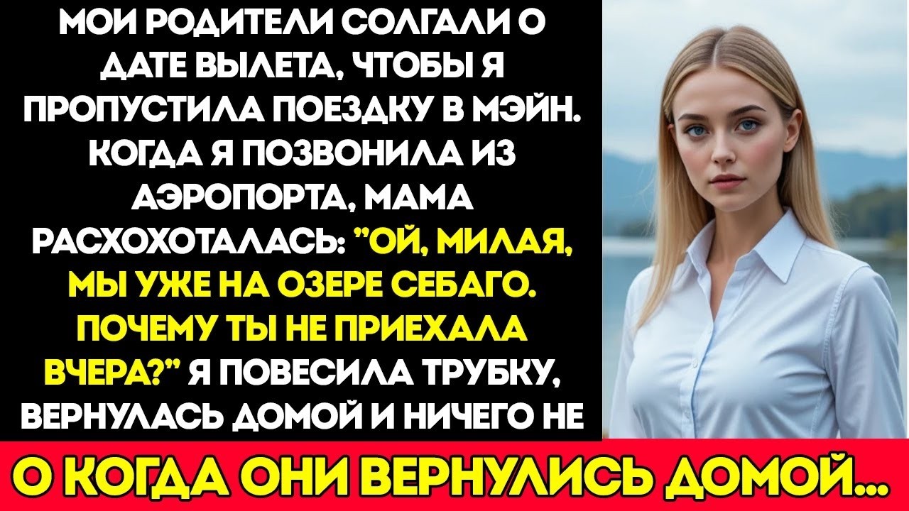 Родители СОЛГАЛИ мне о дате рейса, чтобы я ПРОПУСТИЛ поездку в Мэн — но когда они вернулись, я…