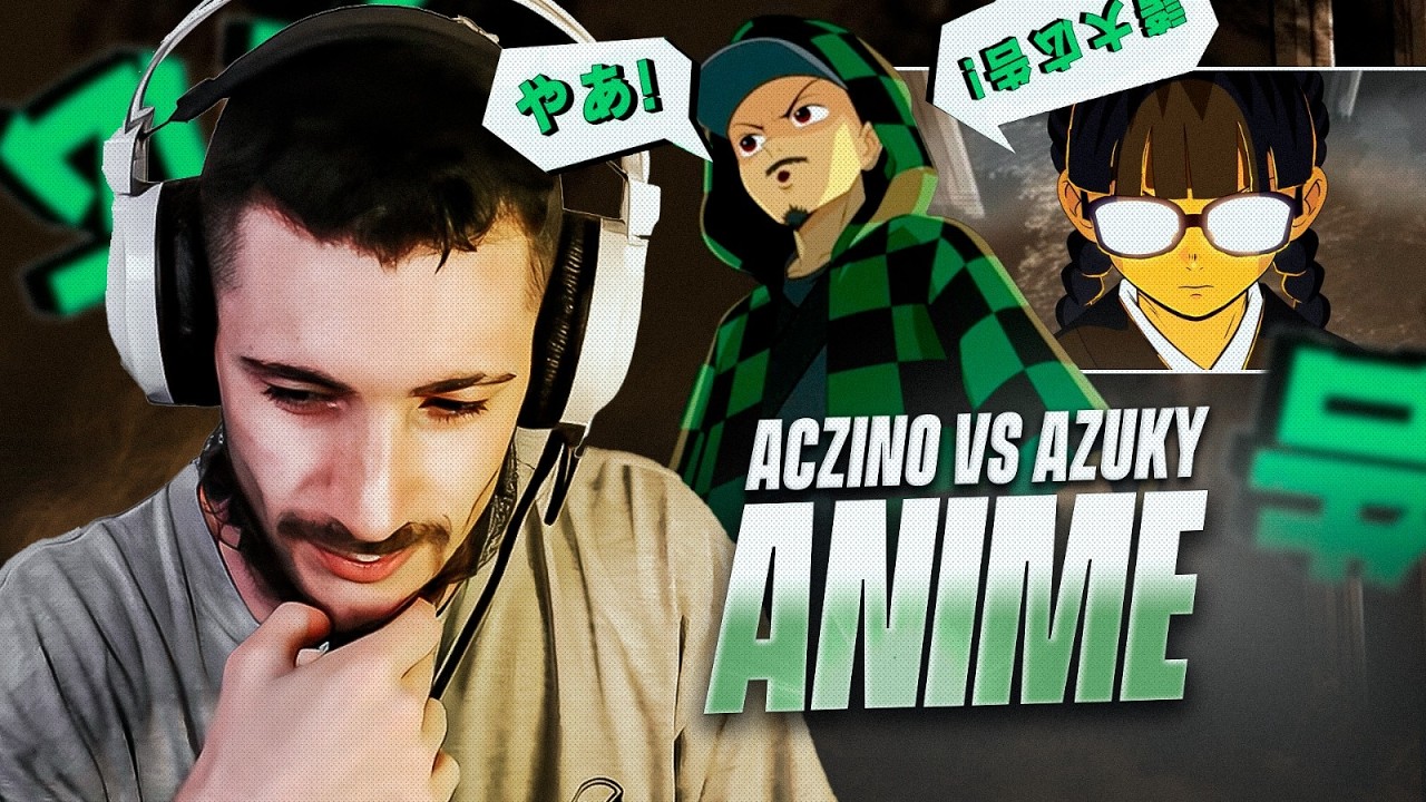 AZUKY vs ACZINO PERO EN ANIME 🤯
