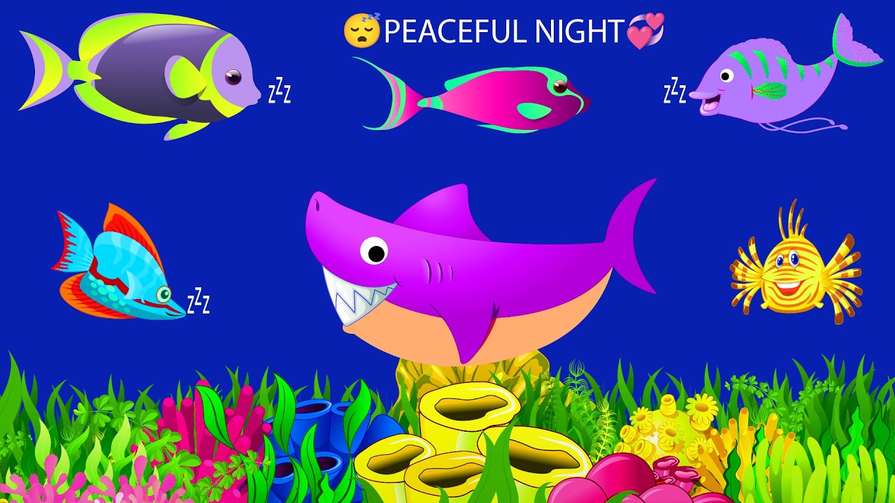 🐟 Relaxing Ocean Lullaby for Babies 🌙 Deep Sleep Bedtime Music #OceanSnuggle Lullabies