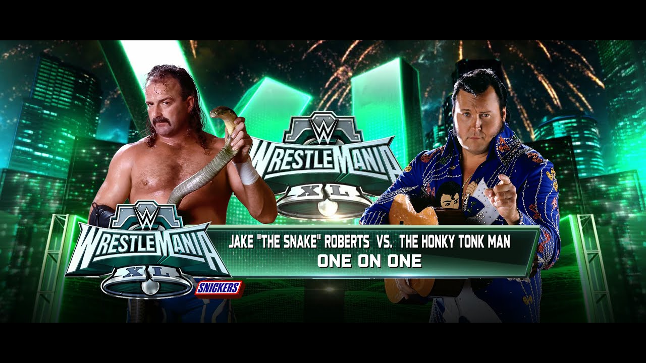 Jake the Snake Roberts vs Honky Tonk Man   Wrestlevania