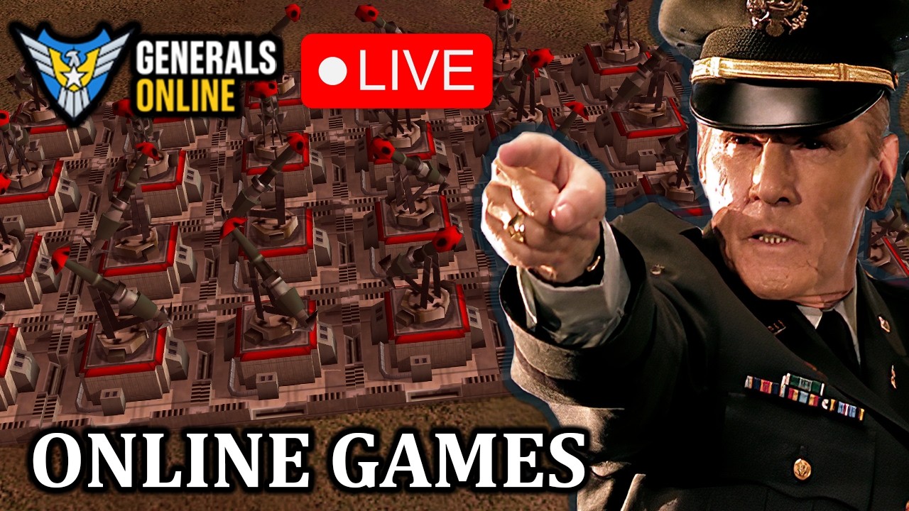 🔴LIVE -  Lasering My Enemies in Generals Online! | C&C Generals Zero hour!!