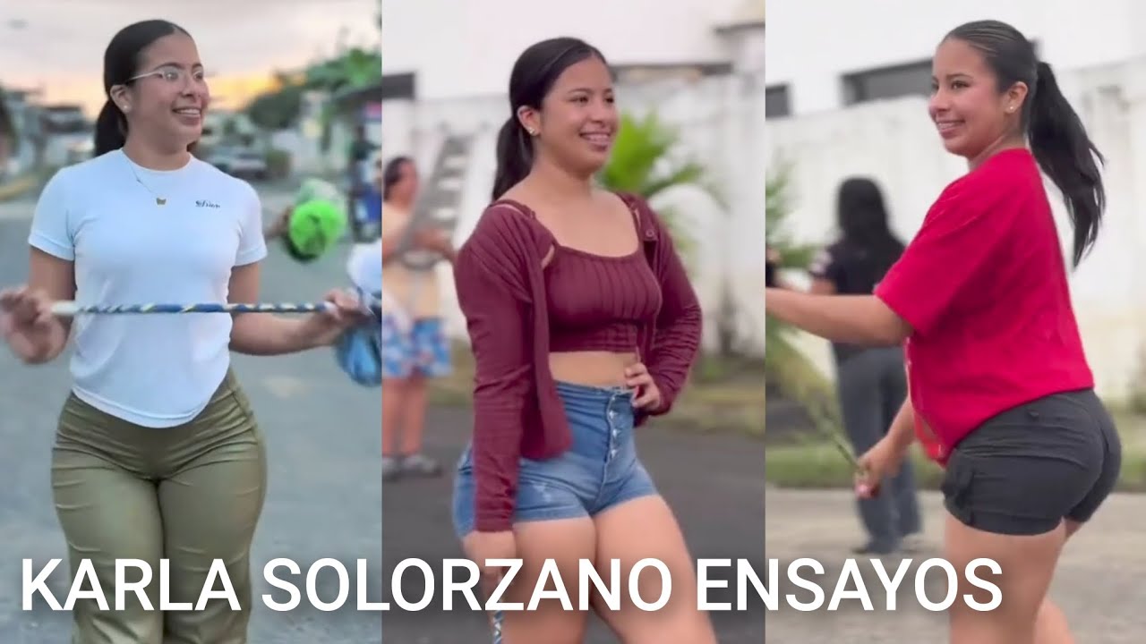 KARLA SOLORZANO ENSAYOS Bastonera Bonita Ecuador 🇪🇨 #viralvideo #bastoneras #desfile #ecuador 