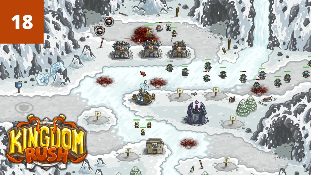 Kingdom Rush (Veteran/No Lives Lost) Walkthrough Part 18 - Glacial Heights