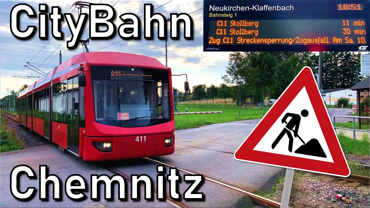 Streckensperrung bei CityBahn Chemnitz!