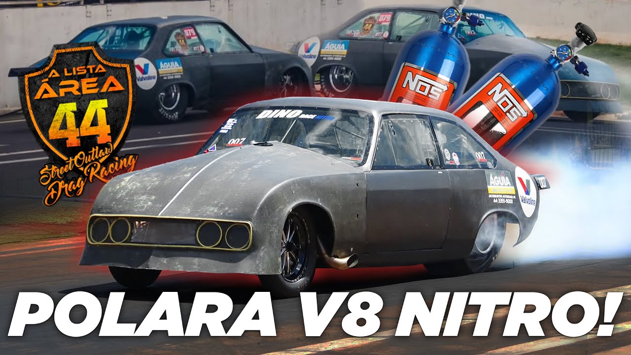DODGE POLARA FULL CARBON V8 NITRO DO DINORACE! AREA44