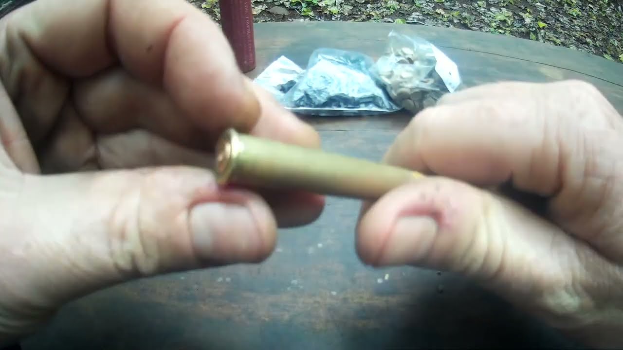 Recarga cartucho calibre 40 quarentinha com bucha Resende.