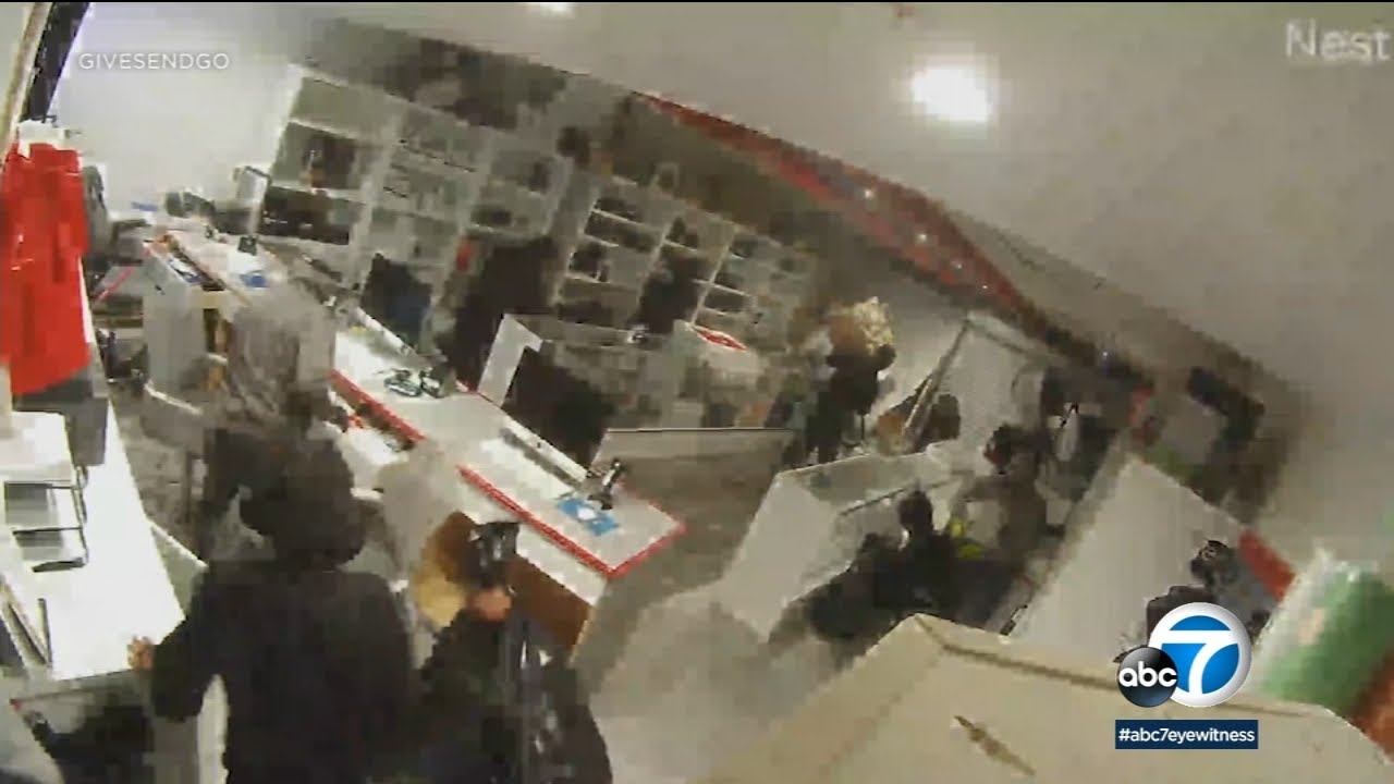 Masked thieves use car to smash into Corona store