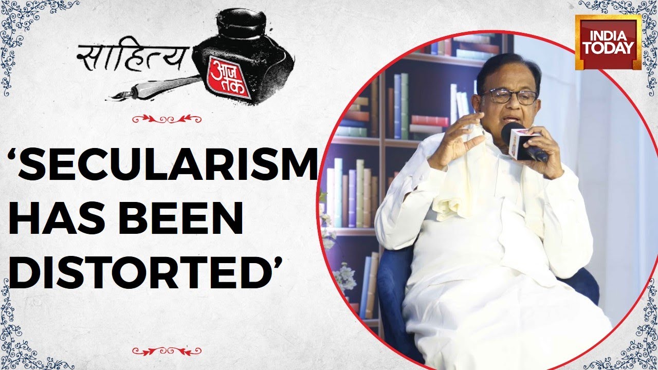 P Chidambaram Presents His 'Idea Of India', Lashes Out At Modi Govt, BJP | Sahitya Aaj Tak 2022