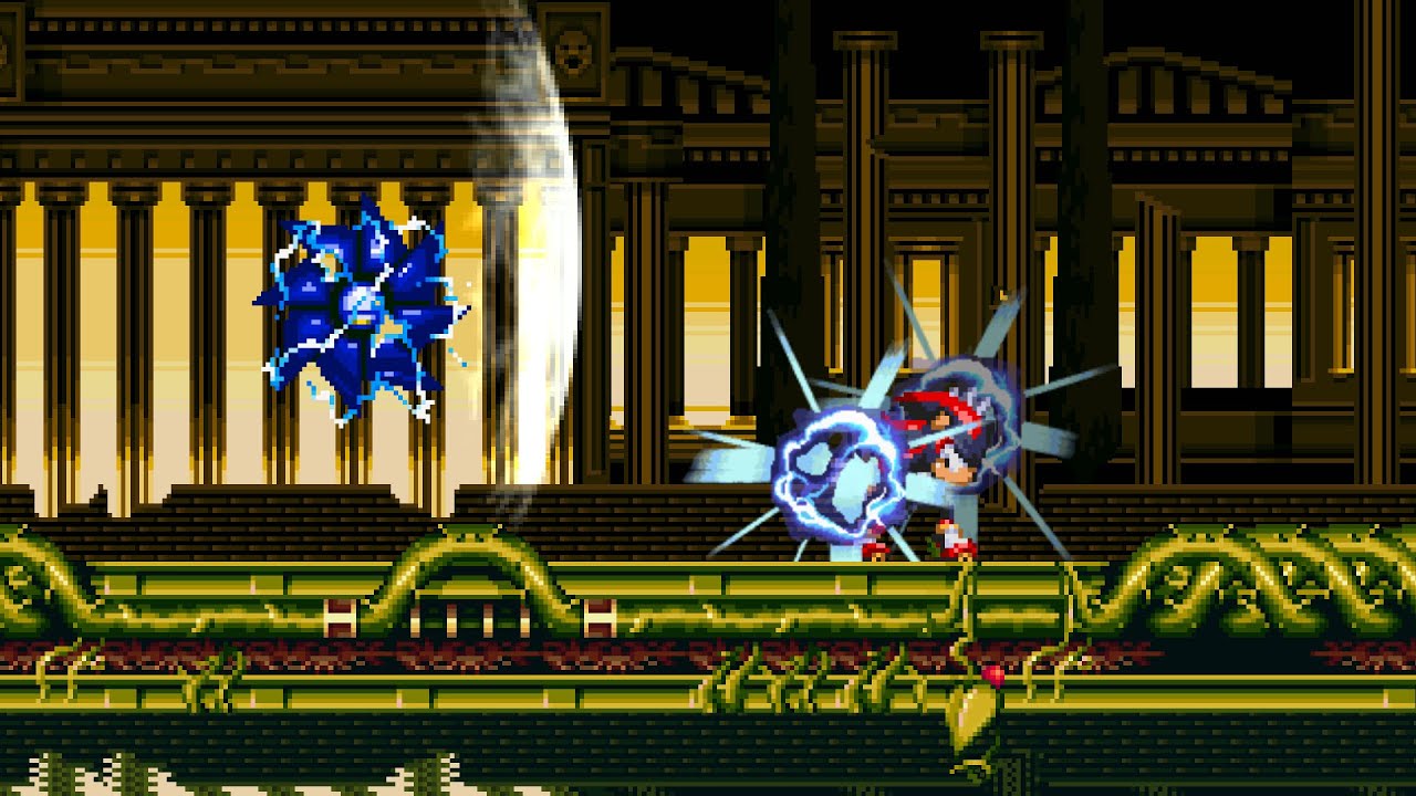 Shadow Vs Mecha Sonic (Sprite animation)