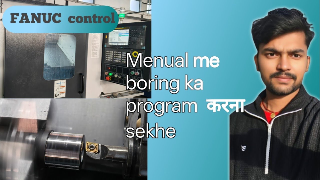 CNC Turning Manual Boring Programming | Boring Kaise Karein (Step by Step)