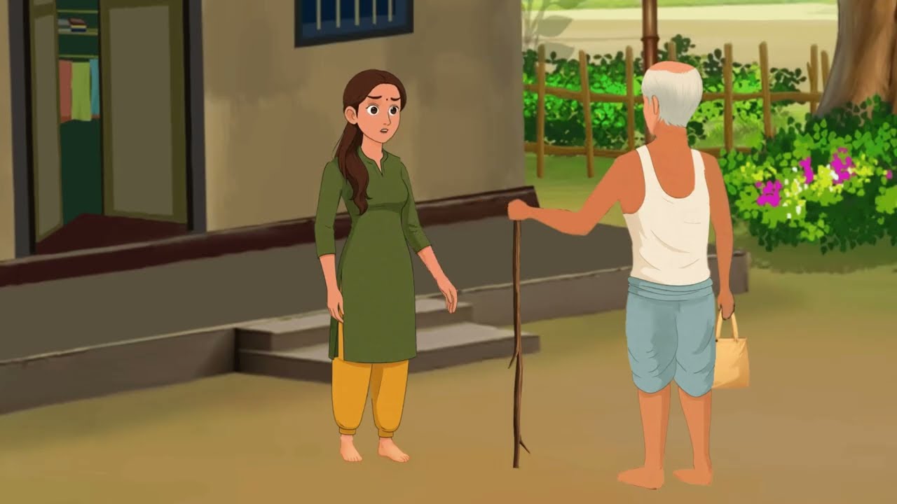 दुष्ट जमीदार और गरीब लड़की |  Hindi kahaniya | moral stories | cartoon kahani | afwaha 